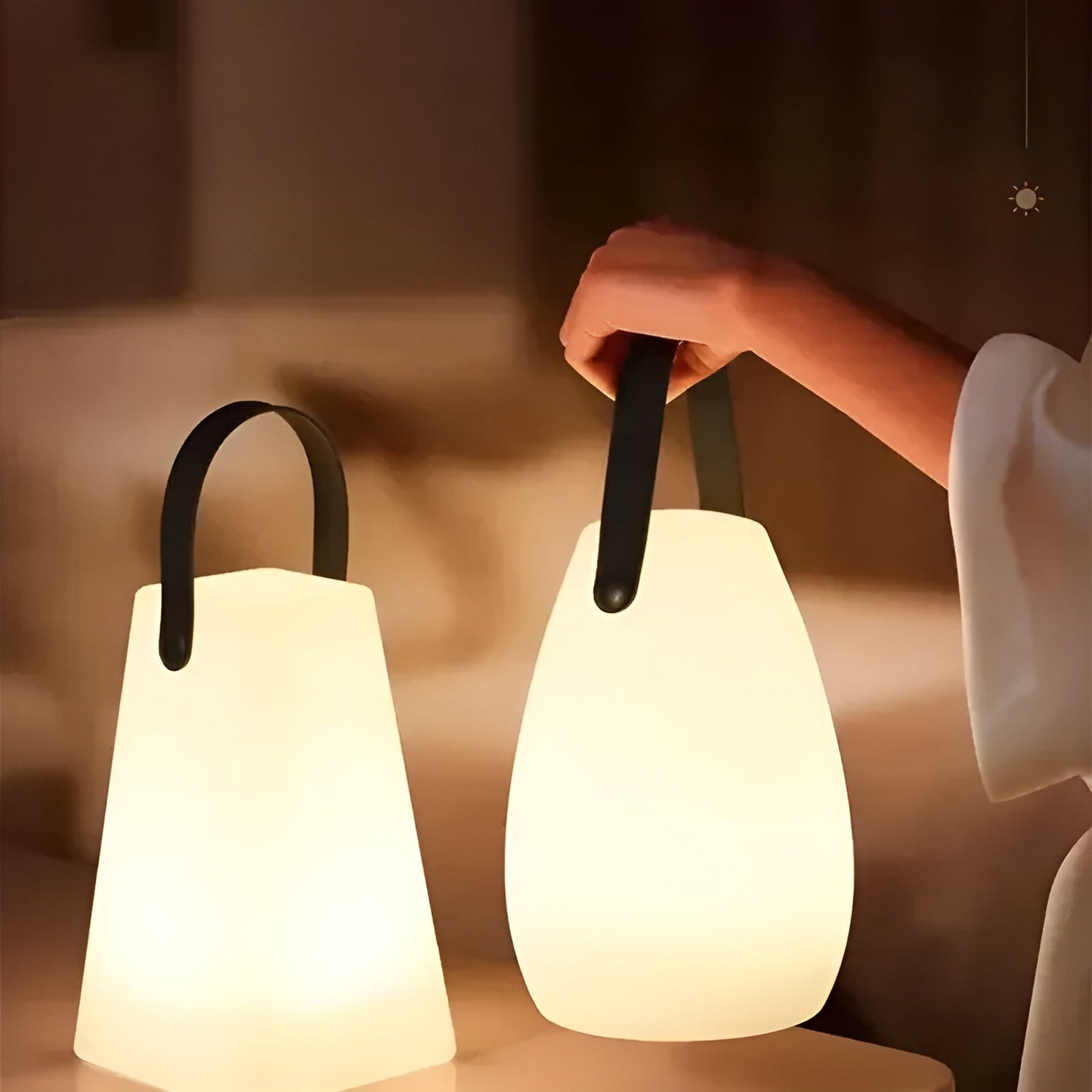Lampada senza fili impermeabile utilizzata in esterno