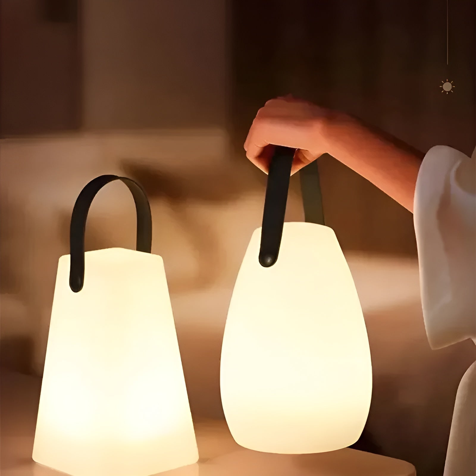 Lampada senza fili impermeabile utilizzata in esterno