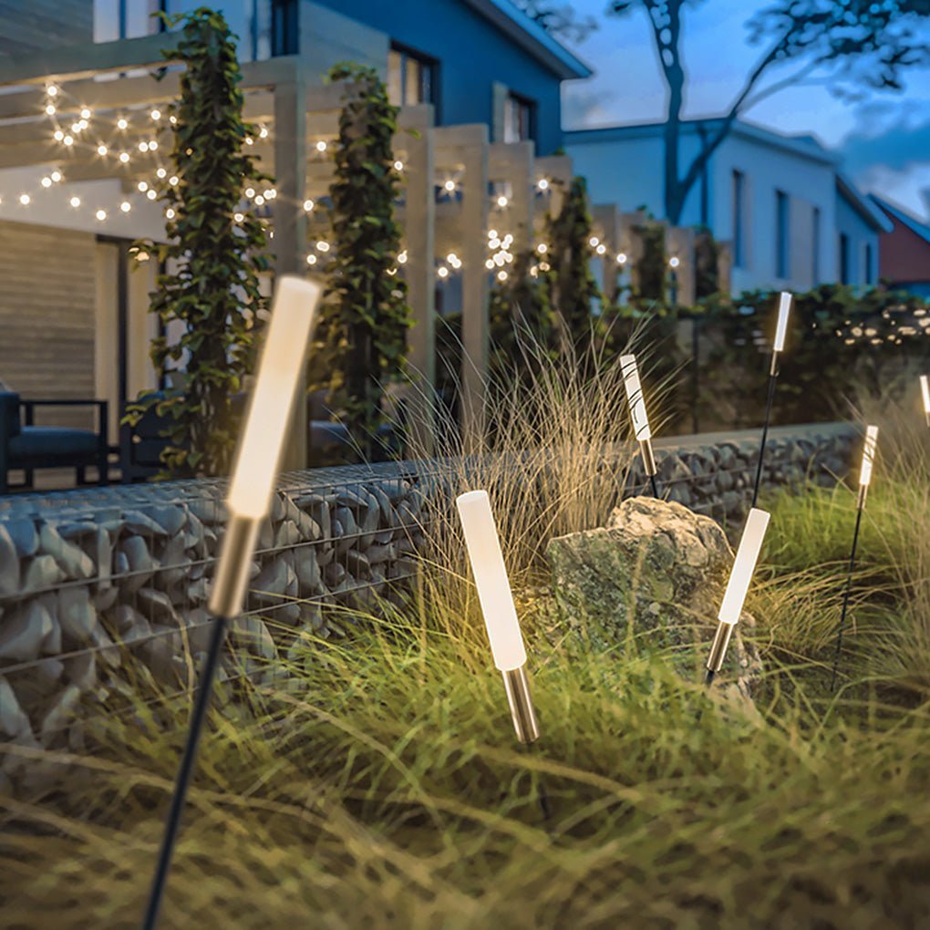 Lampioni solari da giardino LED a lamella impermeabili